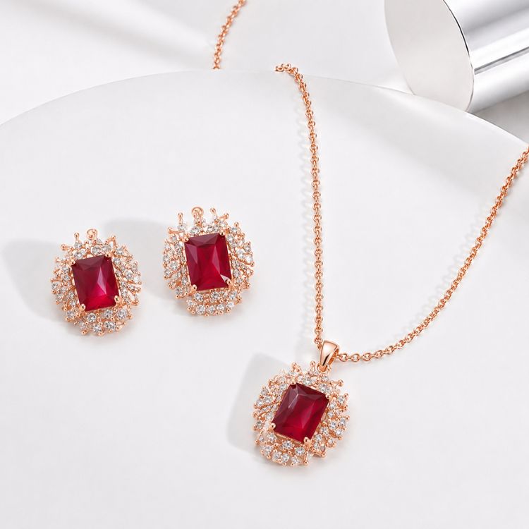 Ruby Radiance Jewelry Set